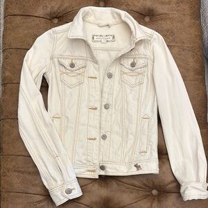 Women's White Denim Jacket